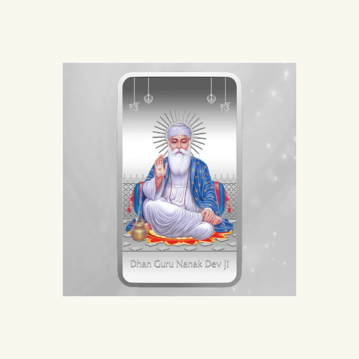 Guru Nanak Dev Ji Silver Bar, MMTC-PAMP silver bar